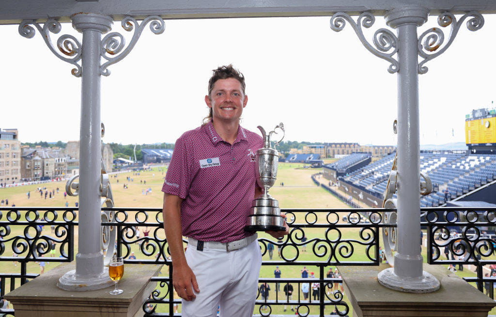 Cameron Smith with the Claret Jug following his victory in The 150th Open, 2022